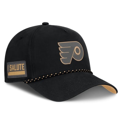  Philadelphia Flyers Fanatics Military Appreciation Authentic Pro A-Frame Adjustable Hat - Black
